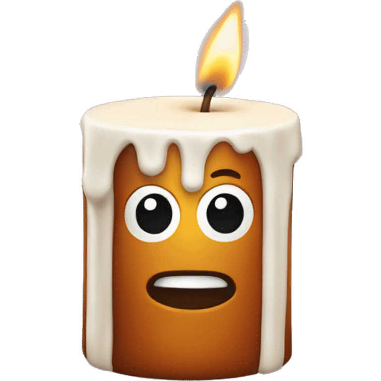 Cinammon candle emoji