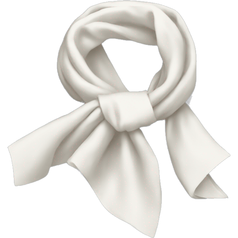 white ascot scarf emoji