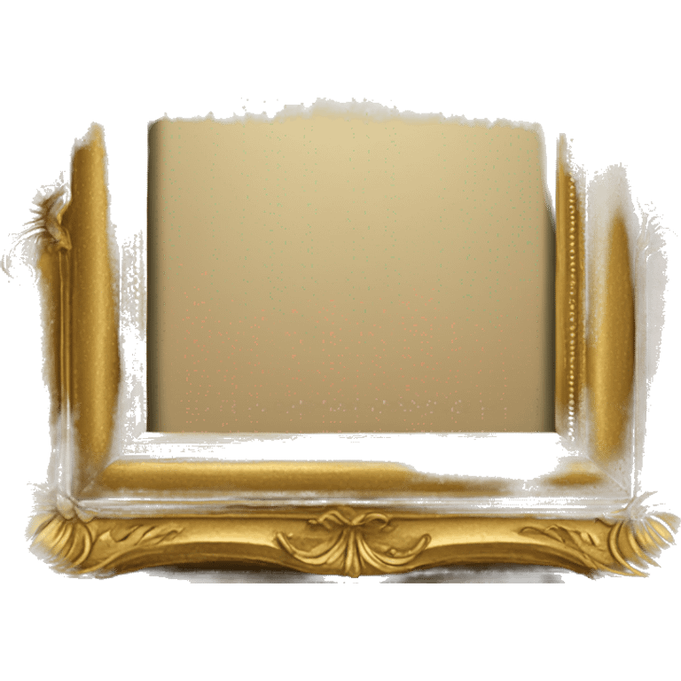 golden old photo frame like the one in friends emoji