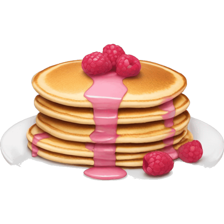 pancakes light pink berry emoji