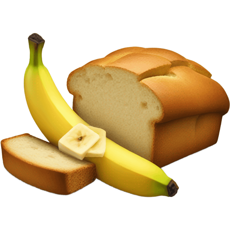 Banana eating bread emoji