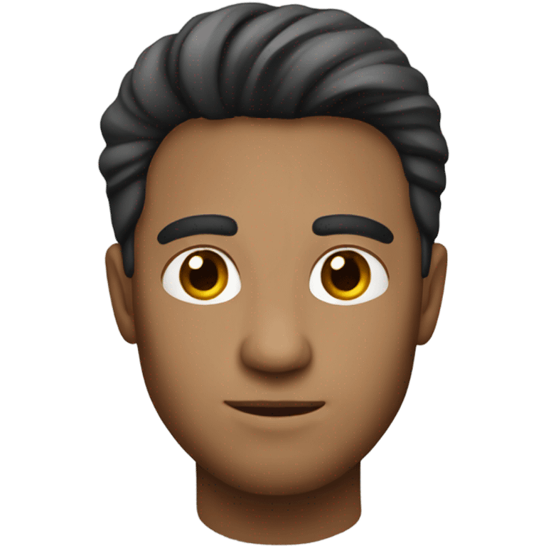 Brunette man with medium hair emoji emoji