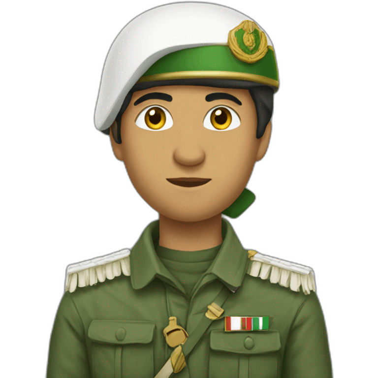 Algerian revolution soldier emoji