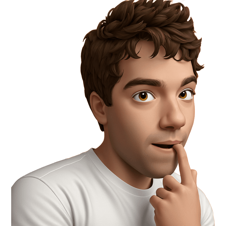 thoughtful boy indoors portrait emoji