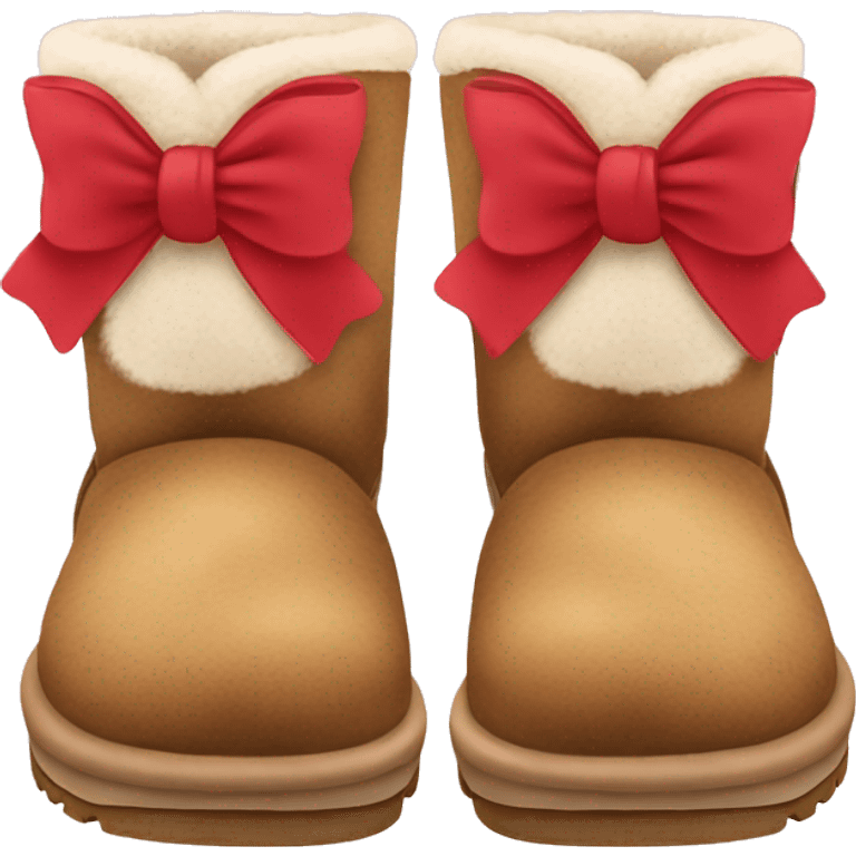 Uggs with bow emoji