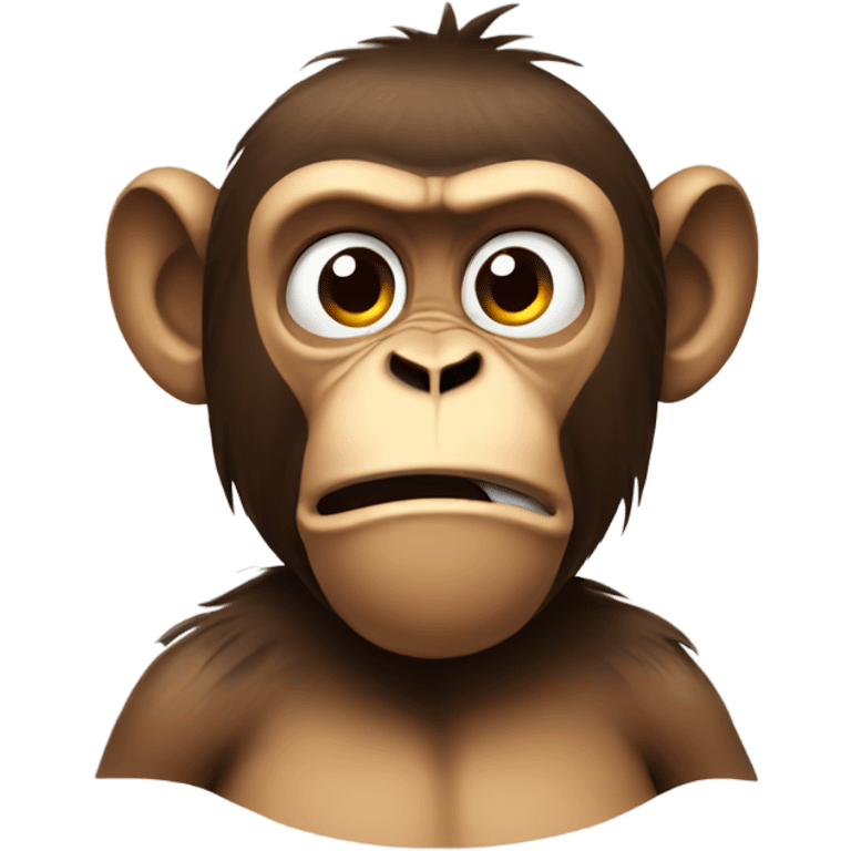 Irritated monkey  emoji