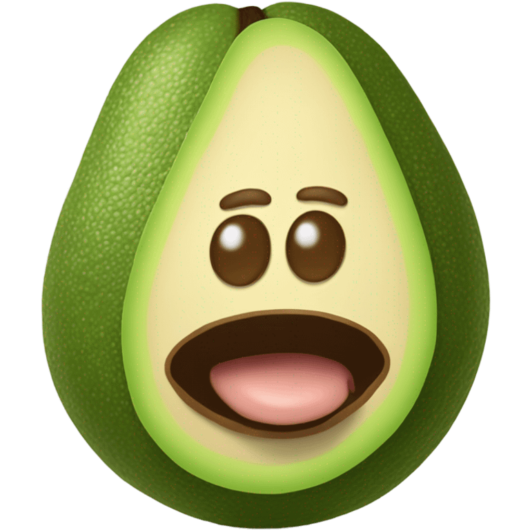 3d avocado emoji