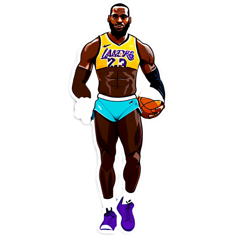 LeBron James with a bikini emoji