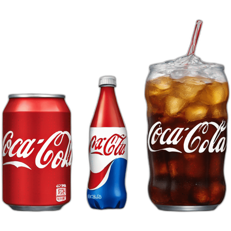 coca cola and pepsi emoji