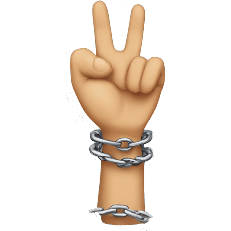 finger and chain  emoji