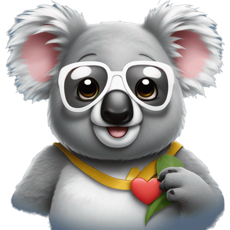 Koala mit Herz Sonnenbrille  emoji