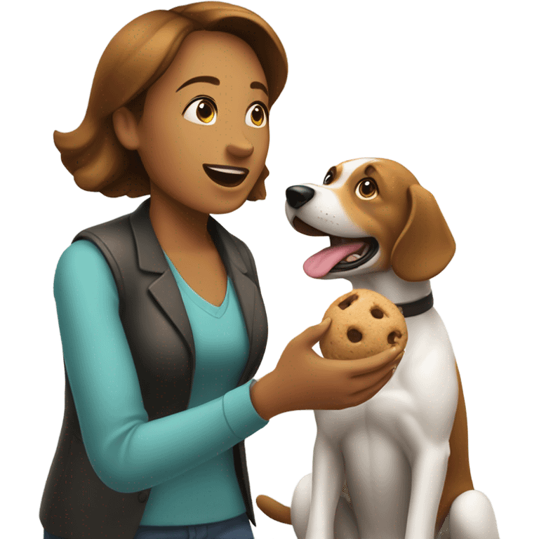 woman dog trainer emoji