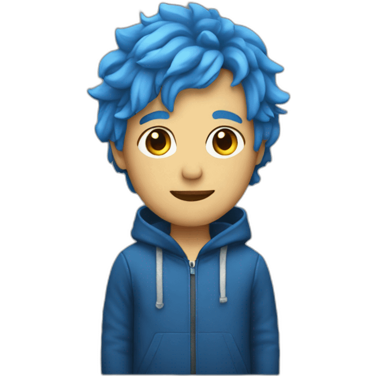 Felix from the band Strykids has blue  emoji