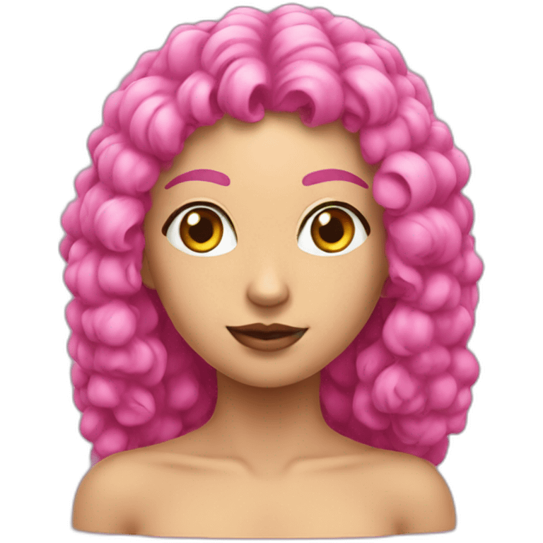 Pink numidia emoji