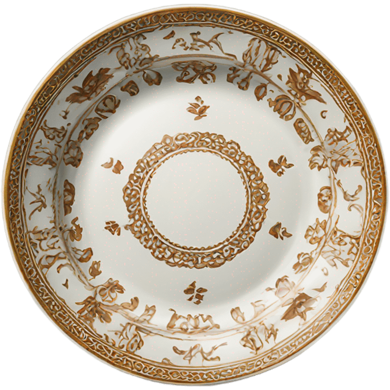 antique patterned plate emoji