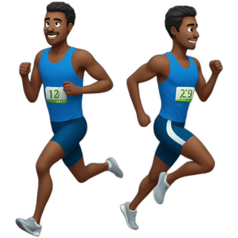 running 12k emoji