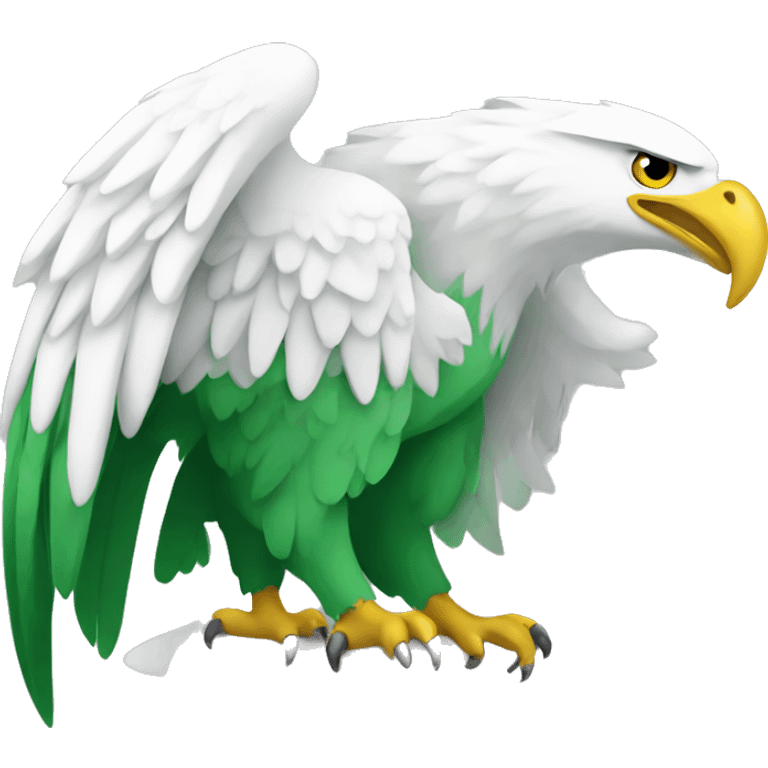 white green eagle emoji