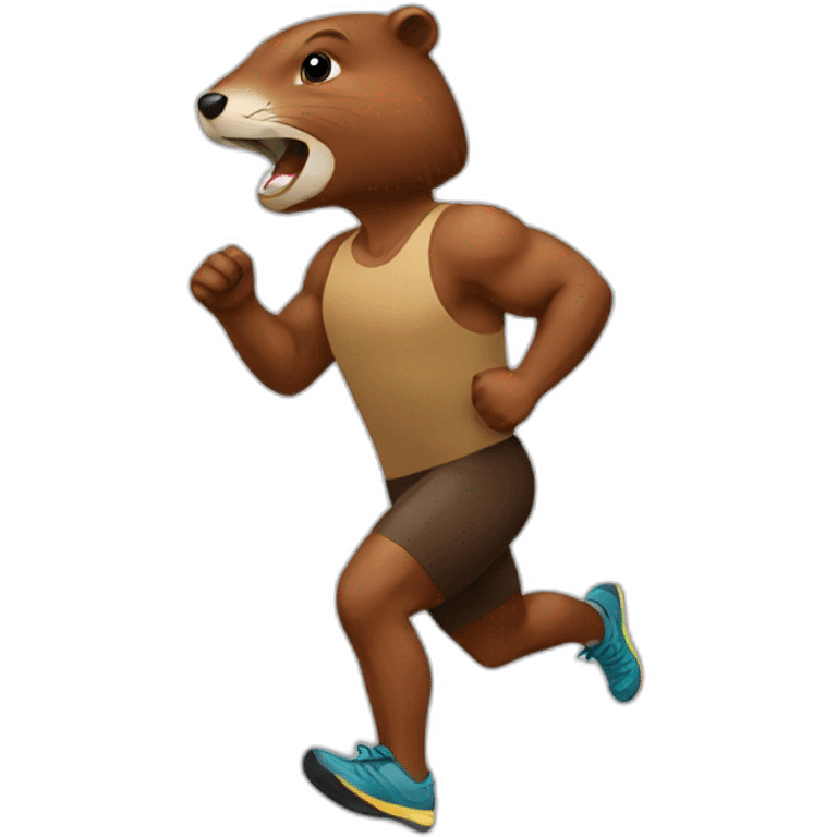 beaver runner emoji