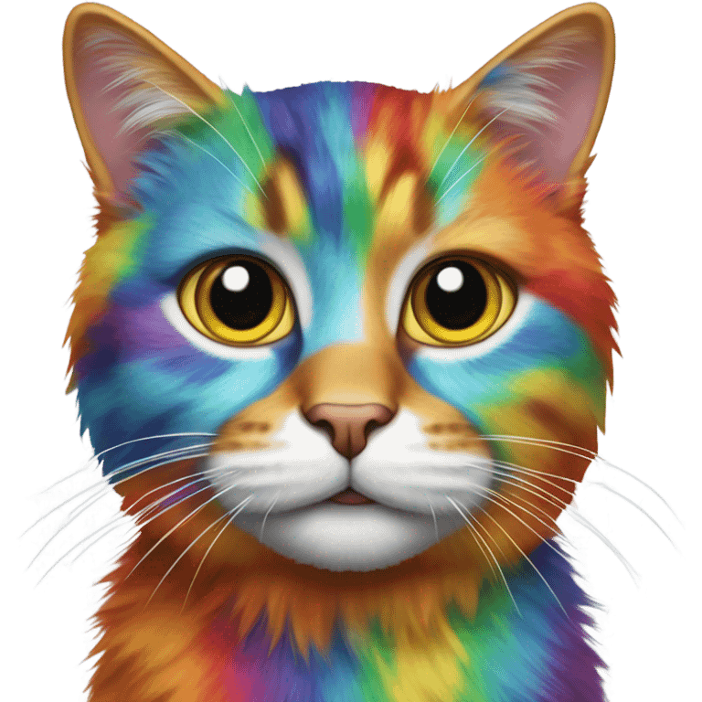 Rainbow cat  emoji