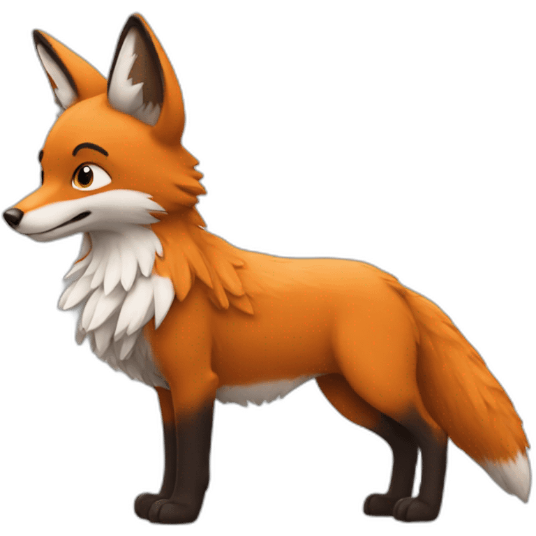 Renard avec ailes emoji