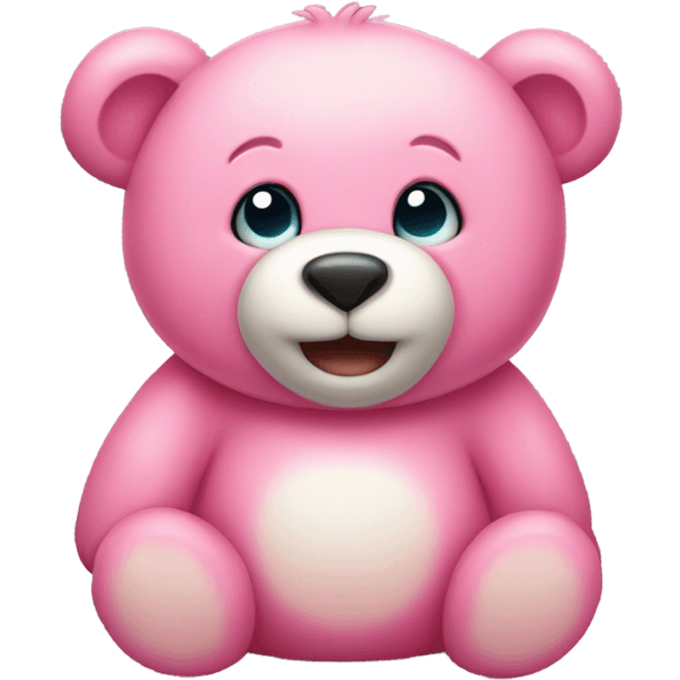 Pink bear cute emoji