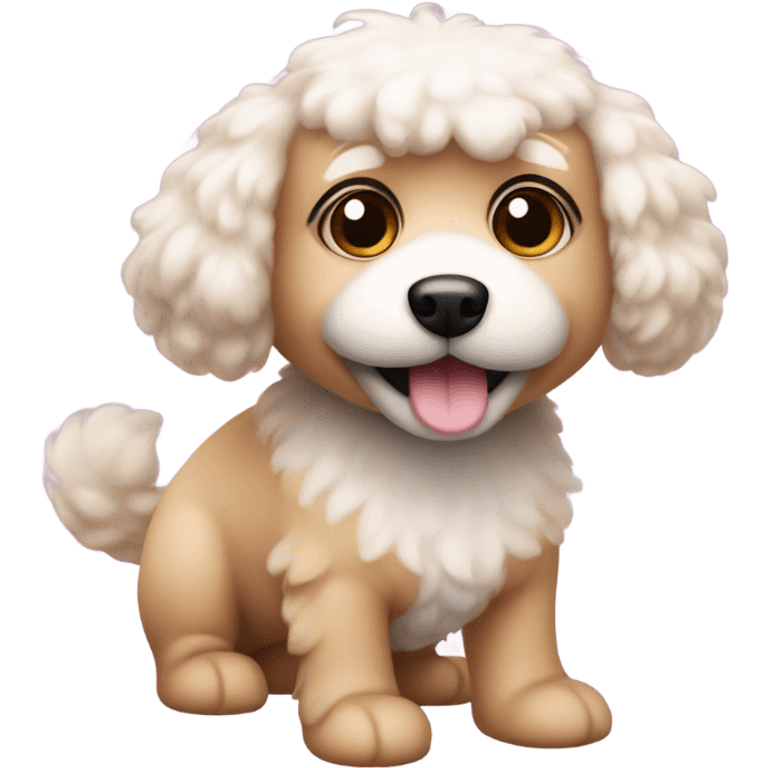 Cute dog pink emoji