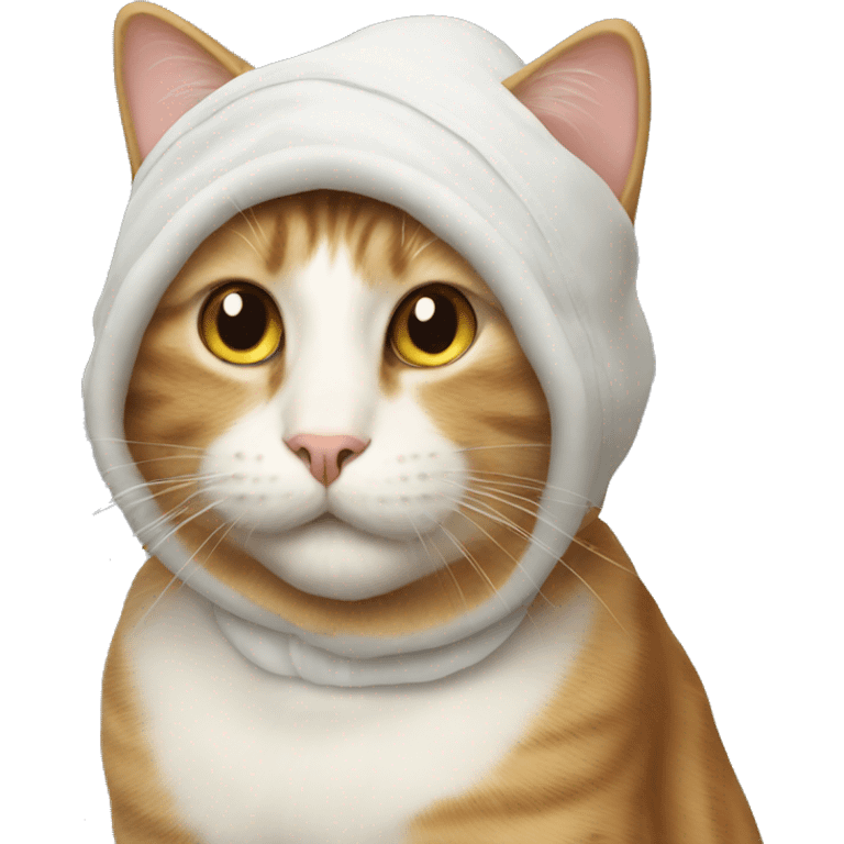 A cat with bonnet  emoji