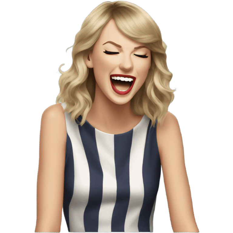 Taylor swift laughing emoji