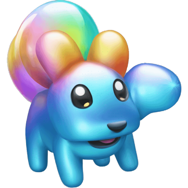 Holographic balloon animal emoji