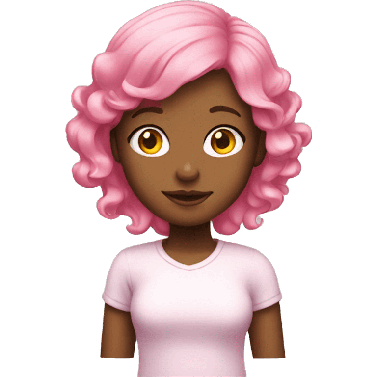 Girl with pink hair  emoji