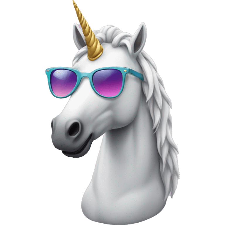 unicorn with sunglasses emoji