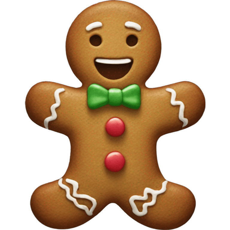 New Year's gingerbread emoji