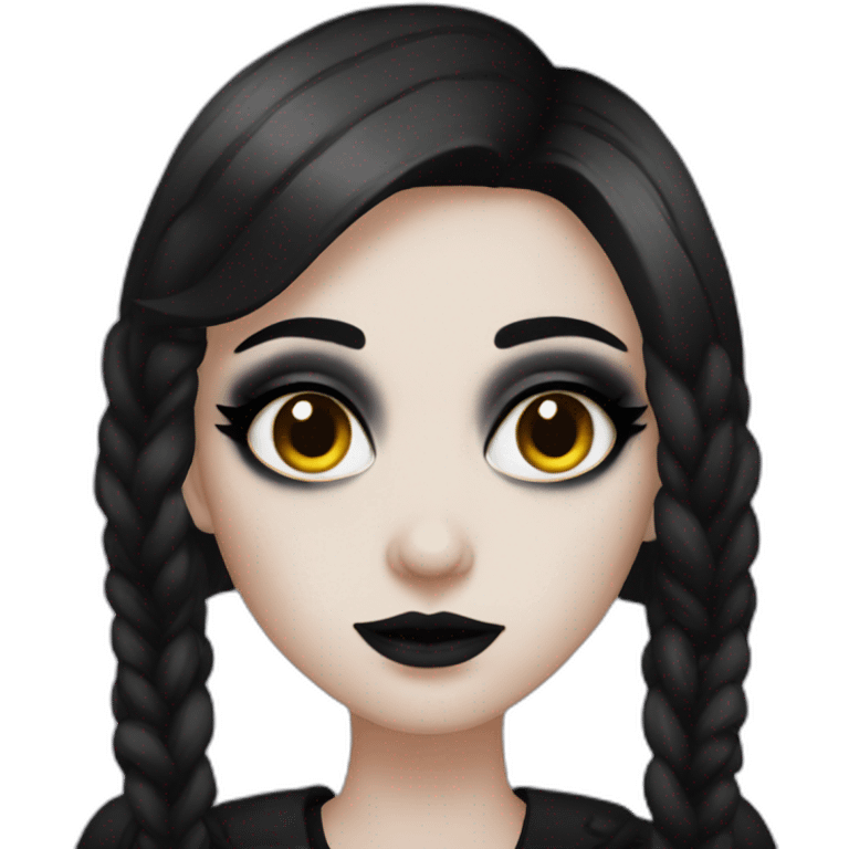 goth with best make up and big mammals emoji