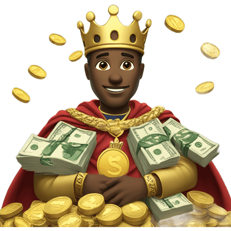 King with cash emoji