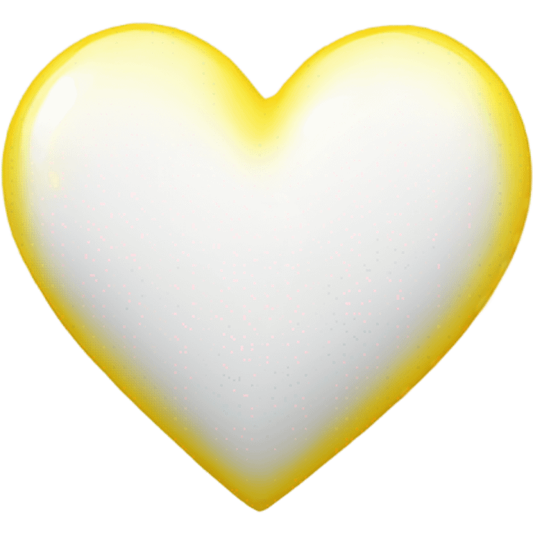 White heart with yellow sparkles emoji