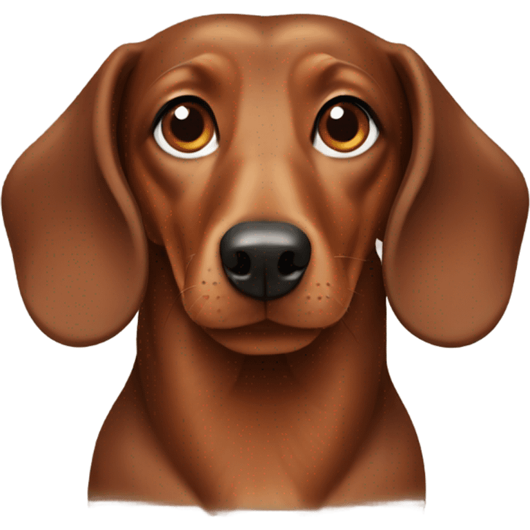 A Brown dachshund emoji