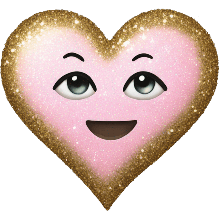 Glitter heart emoji