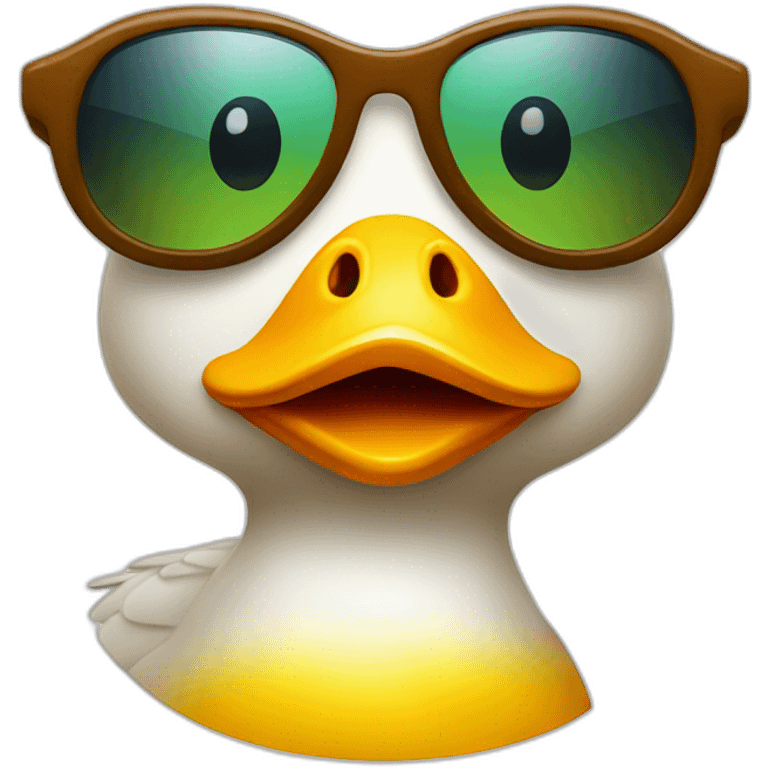 duck with sun glasses emoji