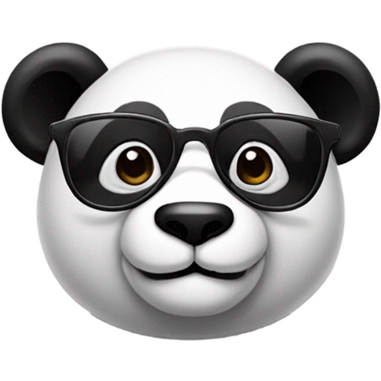 Panda with glasses emoji