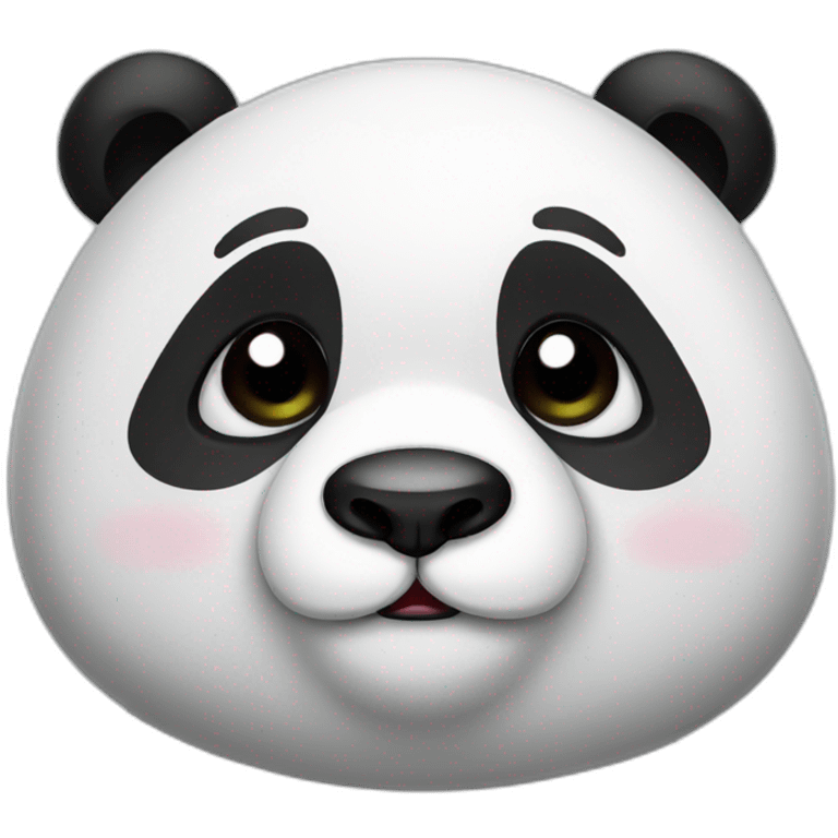 Crying cute panda emoji