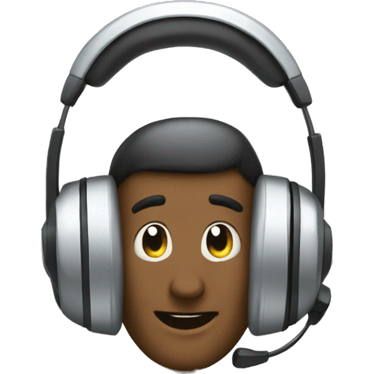 call center headphones emoji