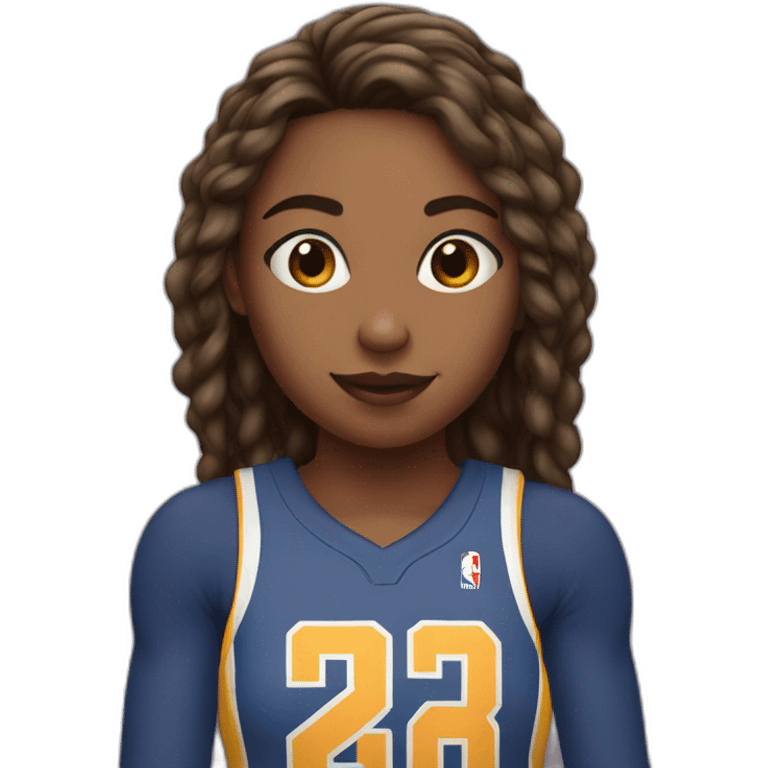 Fille qui dunk emoji