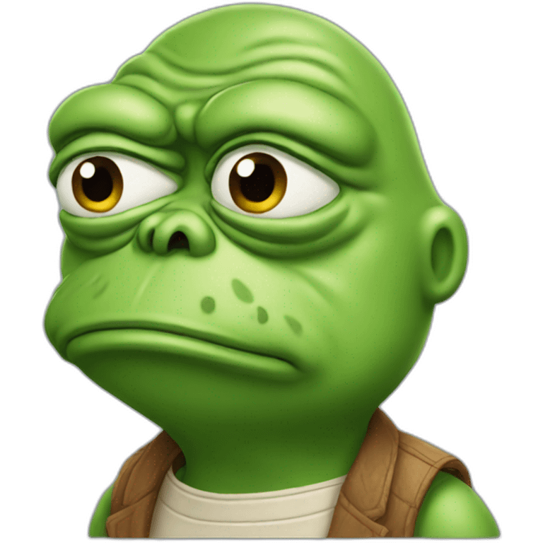 Disappointed pepe emoji