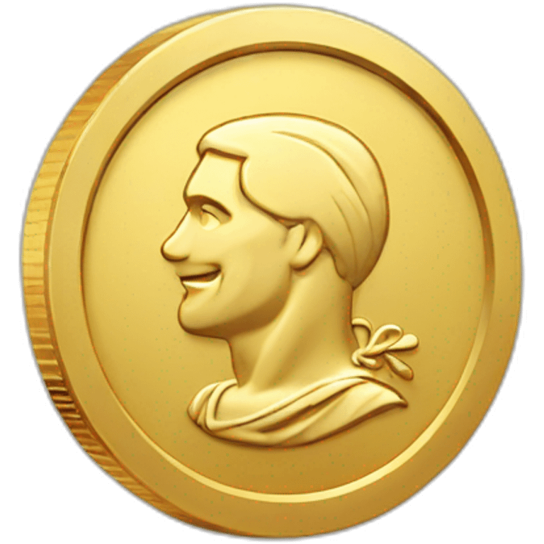 Gold coin emoji