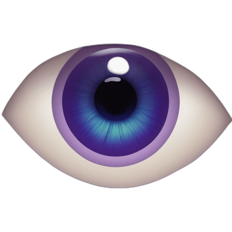 majestic godly violet iris eyeball serious intense symmetrical knowledgable emoji