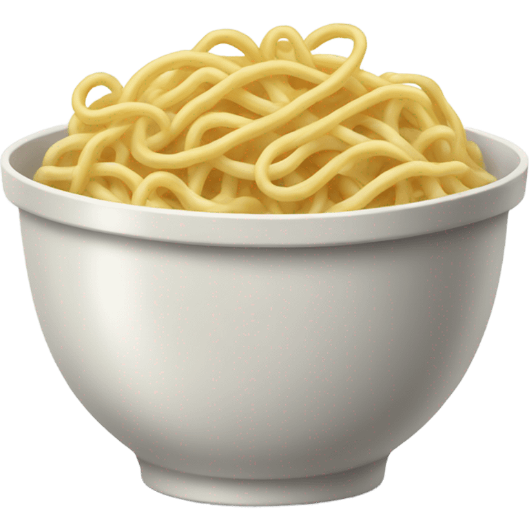 Bowl of noodles with nothing in them  emoji