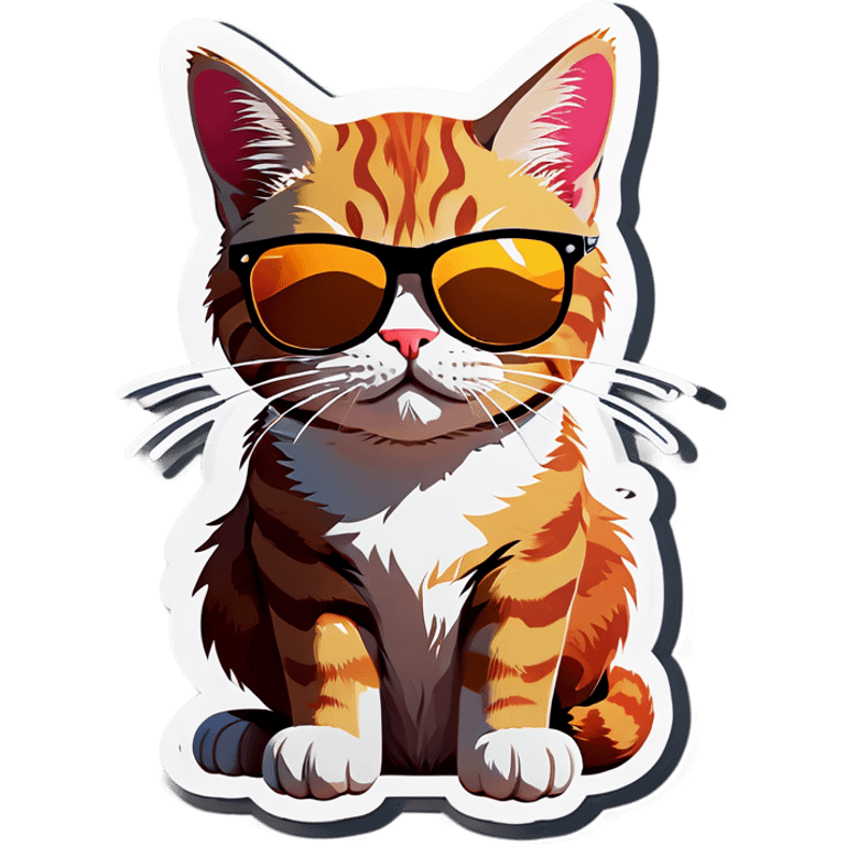 Cat with sunglasses emoji