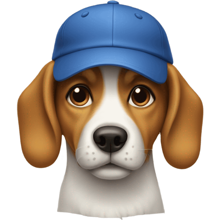 a dog with a swedish cap on emoji