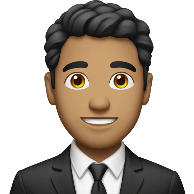 Hispanic Man in His 20s wearing a suit and tie] emoji