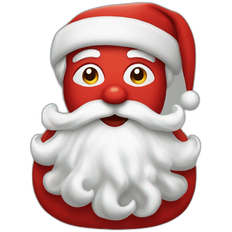 smocking Santa Claus emoji